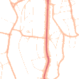 Daytime road noise heatmap for BH13 6LA