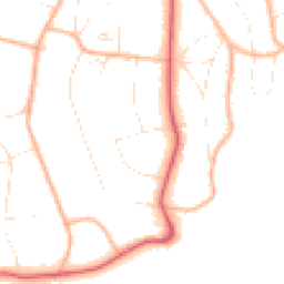 Daytime road noise heatmap for BH13 6LQ