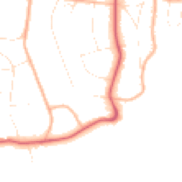 Daytime road noise heatmap for BH13 6LR