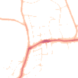 Daytime road noise heatmap for BH13 7EY