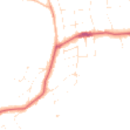 Daytime road noise heatmap for BH13 7JJ