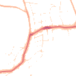 Daytime road noise heatmap for BH13 7JQ