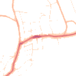 Daytime road noise heatmap for BH13 7LE