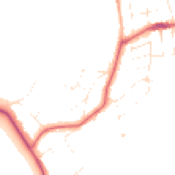 Daytime road noise heatmap for BH13 7LX