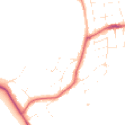 Daytime road noise heatmap for BH13 7NE