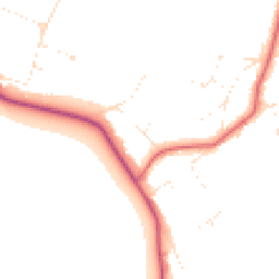 Daytime road noise heatmap for BH13 7NN