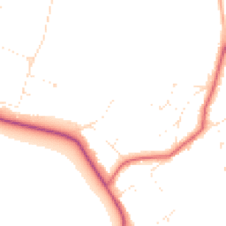 Daytime road noise heatmap for BH13 7NW