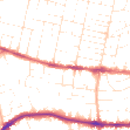 Daytime road noise heatmap for BH14 0AD