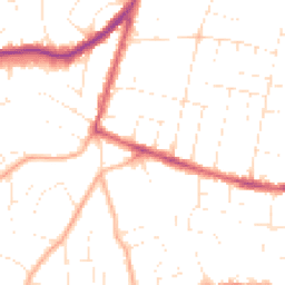 Daytime road noise heatmap for BH14 0AN