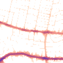 Daytime road noise heatmap for BH14 0AT