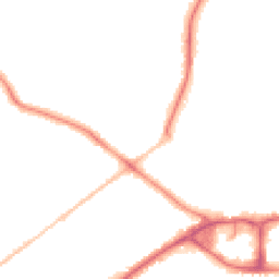 Night-time road noise heatmap for BH14 0BL