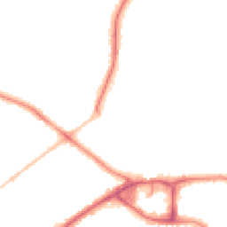 Night-time road noise heatmap for BH14 0BN