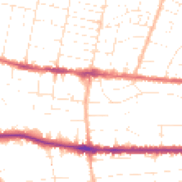 Daytime road noise heatmap for BH14 0BP