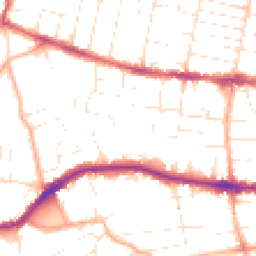 Daytime road noise heatmap for BH14 0DE
