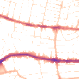 Daytime road noise heatmap for BH14 0DF