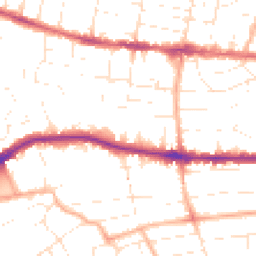 Daytime road noise heatmap for BH14 0DG