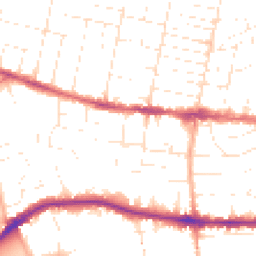 Daytime road noise heatmap for BH14 0DS