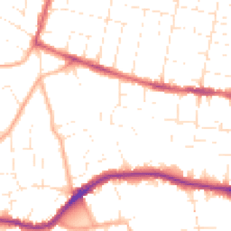 Daytime road noise heatmap for BH14 0HF