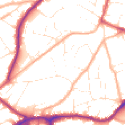 Daytime road noise heatmap for BH14 0PD