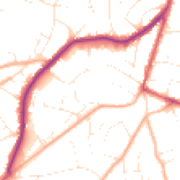 Daytime road noise heatmap for BH14 0PY