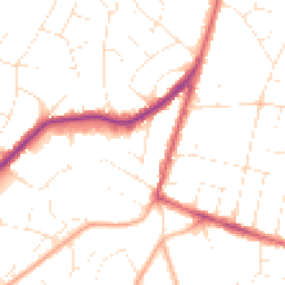 Daytime road noise heatmap for BH14 0QH