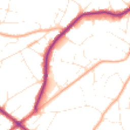 Daytime road noise heatmap for BH14 0QR