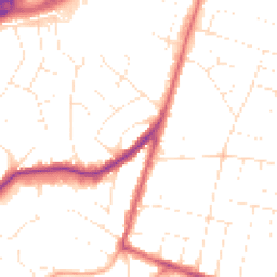 Daytime road noise heatmap for BH14 0RY