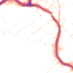 Daytime road noise heatmap for BH14 8DP