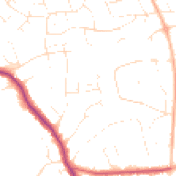 Daytime road noise heatmap for BH14 8HJ