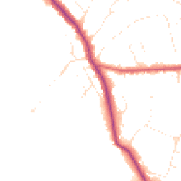 Daytime road noise heatmap for BH14 8JD