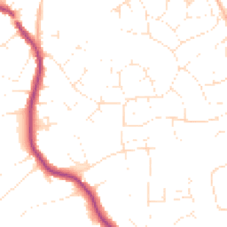 Daytime road noise heatmap for BH14 8NR