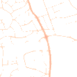 Daytime road noise heatmap for BH14 8PW