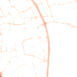 Daytime road noise heatmap for BH14 8QN
