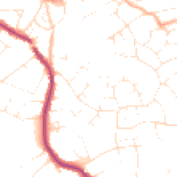 Daytime road noise heatmap for BH14 8RG