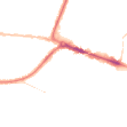 Night-time road noise heatmap for BH14 9AB