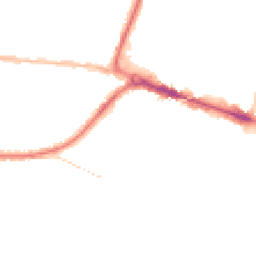 Night-time road noise heatmap for BH14 9AF