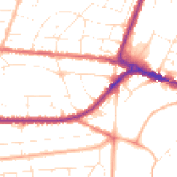 Daytime road noise heatmap for BH14 9AS