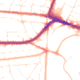 Daytime road noise heatmap for BH14 9BD