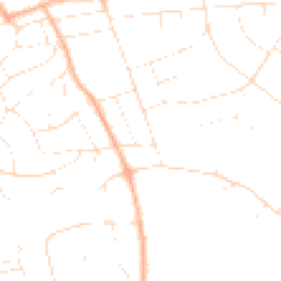 Daytime road noise heatmap for BH14 9LH