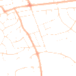 Daytime road noise heatmap for BH14 9LJ