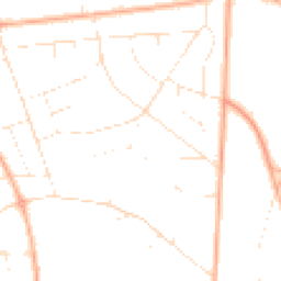 Daytime road noise heatmap for BH14 9PR