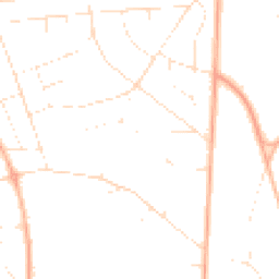Daytime road noise heatmap for BH14 9PW