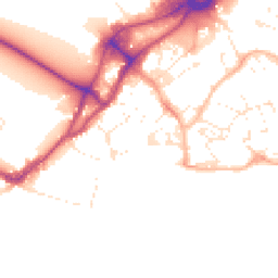 Daytime road noise heatmap for BH15 1AB