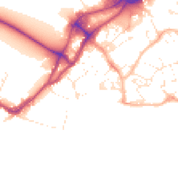 Daytime road noise heatmap for BH15 1AD