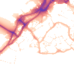 Daytime road noise heatmap for BH15 1AF