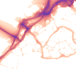 Daytime road noise heatmap for BH15 1AG