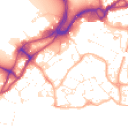 Daytime road noise heatmap for BH15 1AN