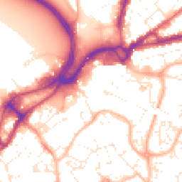 Daytime road noise heatmap for BH15 1AU
