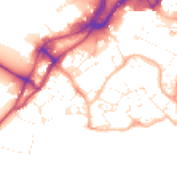 Daytime road noise heatmap for BH15 1AX