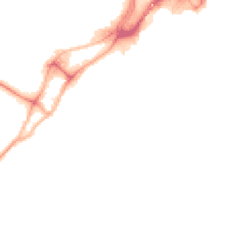Night-time road noise heatmap for BH15 1AX